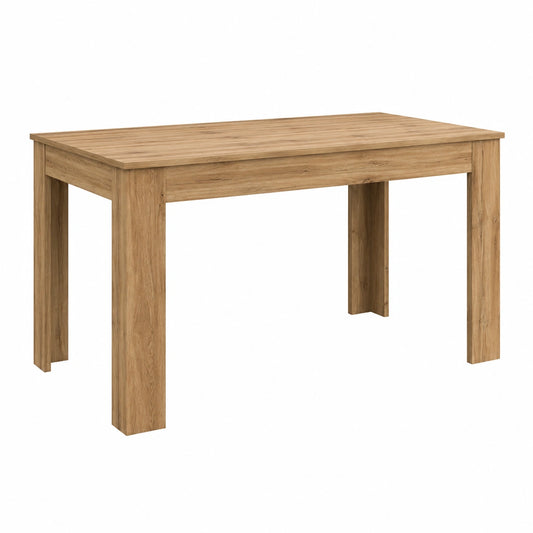 Tavolo Allungabile Olivia in Rovere Rustico, Design Italiano, Per Cucina e Soggiorno, 140x90x77 cm