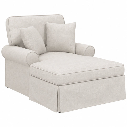 Chaise Longue Ares in Crema con Cuscino, Design Moderno ed Elegante, 157x91x91 cm