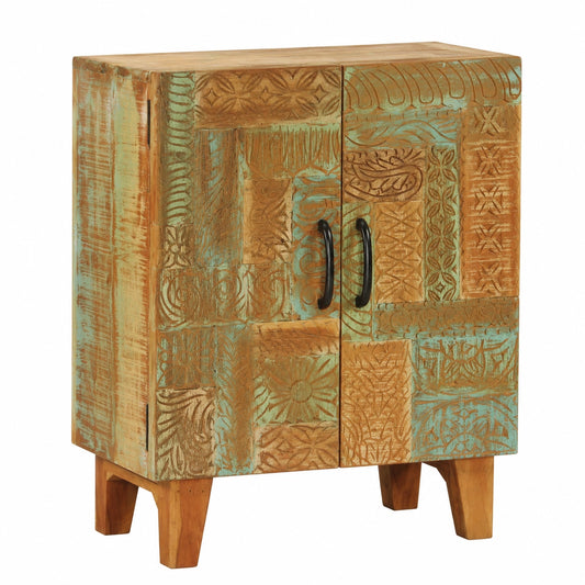 Madia Artigianale in Legno di Recupero 55x30x75 cm