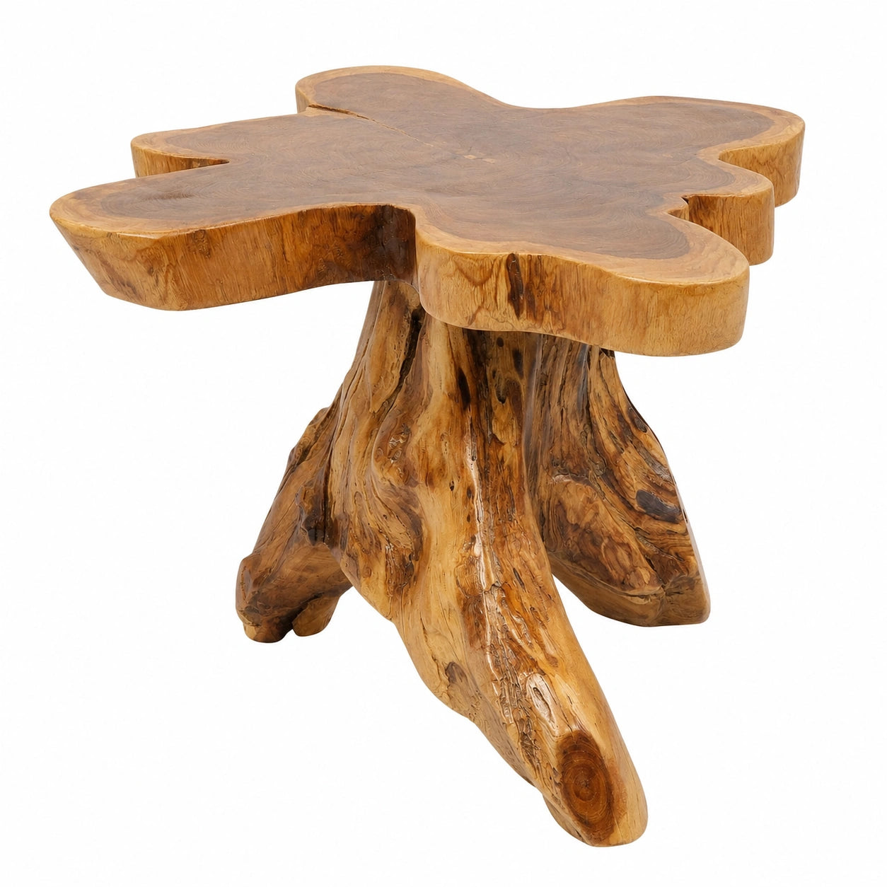 Tavolino in Legno di Mango Naturale, Design Unico e Durevole